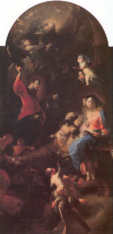 MAULBERTSCH, Franz Anton The Death of Saint Joseph oil painting image